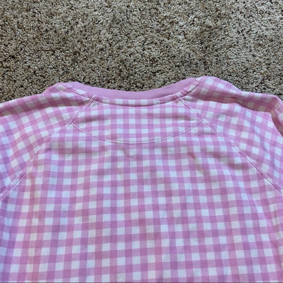 Champion Women's Campus French Terry Crew, Sweatshirt Gingham/ICE Cake Sz.Small - Picture 6 of 7